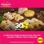 Aniversario Éxito 75 Años: 30% de descuento en pollo fresco