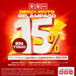 Mas X Menos Descuento Relámpago: 15% de descuento en todo este 29 de febrero