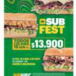 Subway Sub Fest 2024: cualquier sub de 15 cm por $13.900