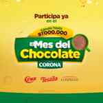 Promoción Corona Mes del Chocolate 2024: Registra y gana premios de $1'000.000 y más en mesdelchocolate.com