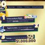 Concurso los 50 de Rama: Gana uno de los 50 premios de $1'000.000 en los50derama.co