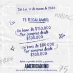 Promo Americanino Día de la Mujer: recibe bono de regalo con tus compras