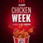 Ofertas KFC Chicken Week del 18 al 24 de marzo 2024