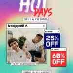 Le Coq Sportif Hot Sale 2024: del 25% al 60% de descuento