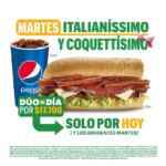 Promo Martes de Subway: combo del día por solo $17.700