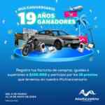 Sorteo 19 Aniversario Multicentro Ibagué: Gana auto KIA, moto, portátil y más