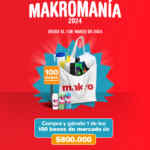 Sorteo Makromanía 2024: Gana uno de los 100 bonos de $800.000 en makro.com.co/makromania