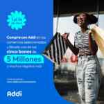 Promo Addi Aniversario 2024: 5% de descuento adicional y gana uno de los 5 premios de $5'000.000