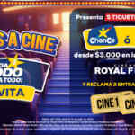 Promo Paga Todo y Royal Films: reclama 2 entradas al cine con tus tiquetes de Chance