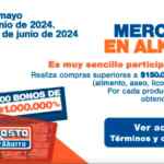Sorteo Alkosto Gana Mercando 2024: Gana uno de los 500 bonos de $1'000.000