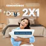 2×1 en almohadas en tiendas Comodísimos HOY