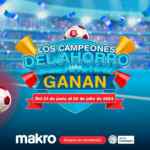 Los Campeones del Ahorro Makro: Gana 1 de 100 bonos de mercado por $800.000