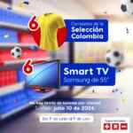 Gana 1 de 6 Smart TV Samsung o 1 de 6 camisetas de la selección con Más x Menos