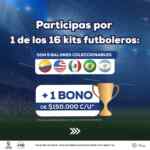 Concurso Vive la pasión Continental Paga Todo: Gana 1 de los 16 kits futboleros