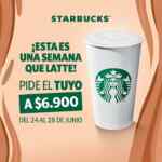Promo Starbucks café latte por $6.900