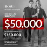 Bosi: Recibe bono de $50.0000 en compras de $350.000