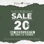 Sale Polo Club: 20% de descuento en TODA la tienda