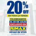 Rimax: 20% de descuento en toda la tienda