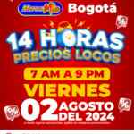 Catálogo Mercamío y Mercatodo Bogotá 14 Horas Precios Locos 2 de agosto 2024