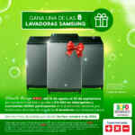 Concurso Mas x Menos: Gana 1 de 8 lavadoras Samsung