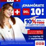 Enamórate del 10 Más x Menos: 10% de descuento een TODO el supermercado