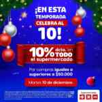 Celebra al 10 Más x Menos: 10% de descuento een TODO el supermercado