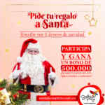 Gana un bono de $500.000 para tus compras navideñas en el concurso de Santa Lucía Plaza