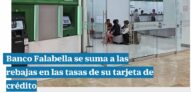 Banco Falabella baja su tasa de interés tarjeta de crédito de 45,99% a solo 25%