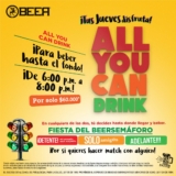 Promo Beer Jueves All you Can Drink: toda la cerveza que quieras por $60.000