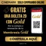 Cinemark Membresía Gold: recibe boleta Gratis al renovar suscripción