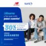 Cupón New Balance Sura de 30% de descuento en tienda online