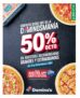 Promoción Dominos Pizza Dominosmanía 2024: 50% de descuento en pizzas grandes y extragrandes