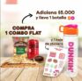 Dunkin Donuts Combo Flat + $5.000 reclama una botella y stickers