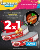 Mercado Colsubsidio: 2×1 en conservas de pescado Ocean Gold