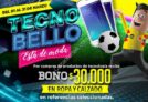 Promoción Electrobello Marzo 2018: bono de $30.000 en compras de Tecnología