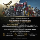 Cinemark regala boletas Gratis para la premier de Transformers el Despertar de las Bestias