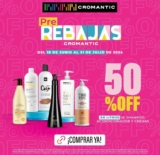 Cromantic 50% off en todos los litros de shampoo
