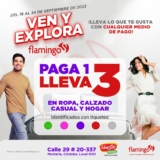 Flamingo: Lleva 3 y Paga 1 en ropa, calzado y hogar seleccionados