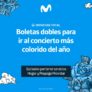 Concurso Movistar: Gana boletas dobles para el concierto más colorido del año