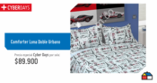Promoción Homecenter, Comforter Lona Doble Urbano a 89.900. Hoy 3 de Junio.