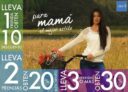 Oferta Abril, 10%, 20% y 30% de descuento, llevando de 1 a 3 o más prendas por el mes de mayo.