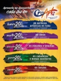 En Panamericana, Crearte 20% de descuento para toda la semana en artículos de arte.