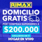 Rimax Domiclios GRATIS por compras de $200.000
