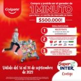 Promo Colgate y Super Inter: Gana 1 minuto para mercar Gratis