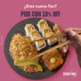 Promo Nuevos Fans Sushi Fans: 10% de descuento en tu primera compra