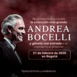 Universal Music está sorteando una entrada para el concierto de Andrea Bocelli